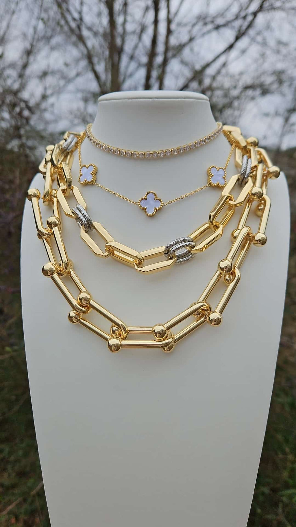 Gold Stack- Mixed Hardware
